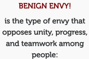 Benign envy – What does benign envy mean? – (T C.Ngabo, God’s Court house)