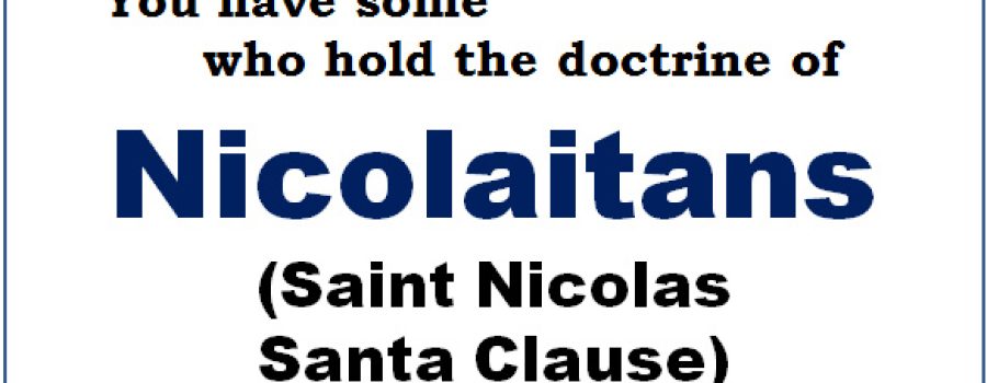 Nicolaitans Nicolas – Sant clause