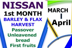 NISAN – THE FIRST MONTH ON THE HEBREW CALENDAR Falls Around Marh /April  – (Mindset Media News!)